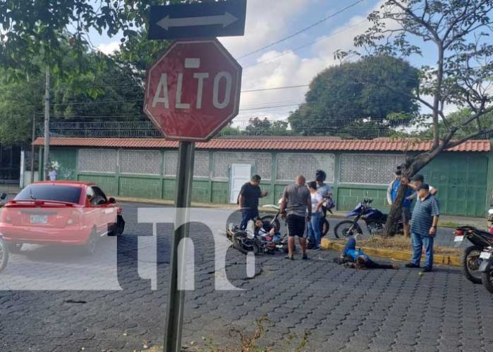 Foto: Accidente de tránsito en sector de la Clínica Don Bosco, Managua / TN8