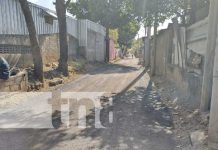 Alcaldía de Managua ejecuta seis cuadras de pavimento en el barrio Óscar Turcios Foto: Nuevas calles en el barrio Óscar Turcios, Managua / TN8