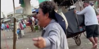 Foto: Dizque predicador tirando maldiciones en Masaya