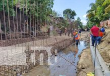 Construyen cauce en barrio Waspán Norte y eliminan punto crítico en Managua Foto: Construcción de cauce en el barrio Waspán Norte, Managua / TN8