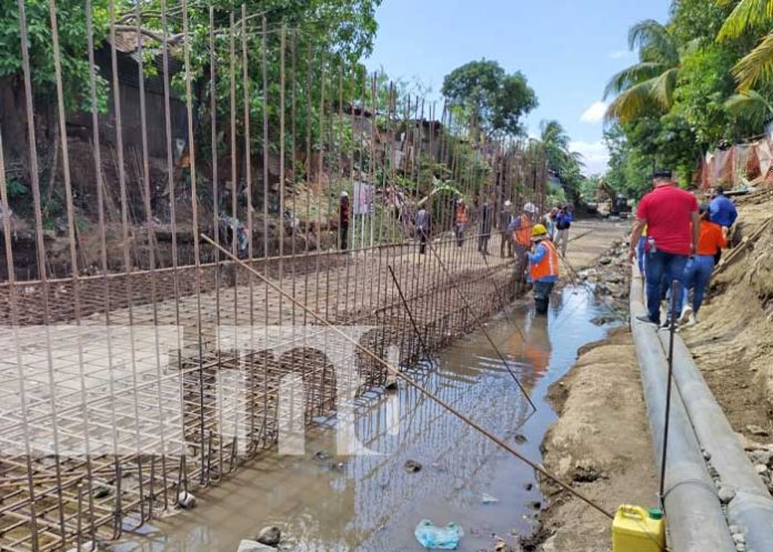 Foto: Construcción de cauce en el barrio Waspán Norte, Managua / TN8