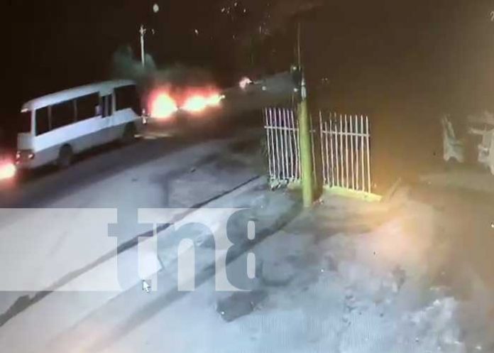 Foto: Momentos de la tragedia en la Cuesta El Plomo, Managua / TN8