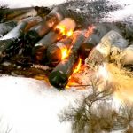 ¡Otro más! Se descarriló tren con sustancias inflamables en Estados Unidos