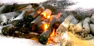 ¡Otro más! Se descarriló tren con sustancias inflamables en Estados Unidos