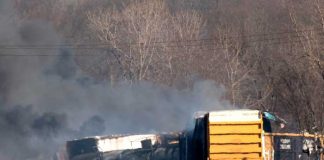 ¡EE.UU. una bomba de tiempo! Se descarriló otro tren con material tóxico