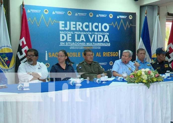 Foto: Anuncian primer ejercicio de prevención de multiamenazas de 2023 en Nicaragua / TN8