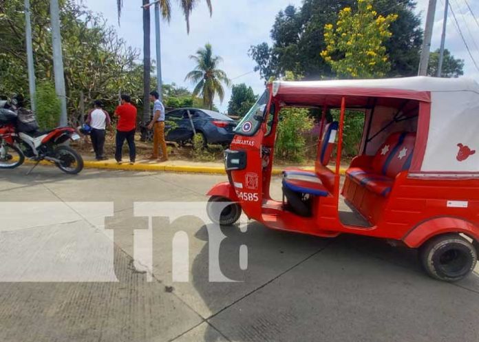 Foto: Caponera resulta afectada tras accidente en Managua / TN8