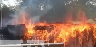 Vivienda es consumida en llamas en La Dalia, Matagalpa