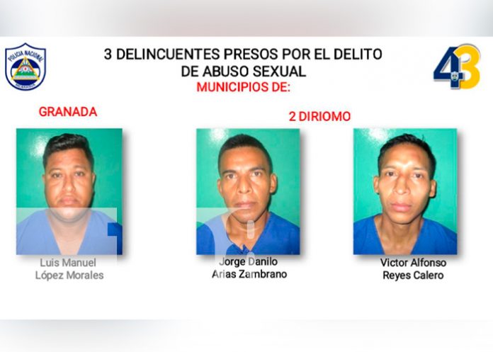 Policía captura a tres supuestos abusadores y a 7 