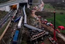 Indignación en las calles de Grecia por trágico accidente ferroviario Indignación en las calles de Grecia por trágico accidente ferroviario