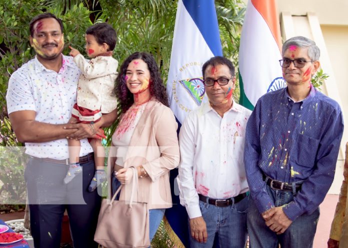 Foto: Celebración del Festival Holi 2023 del Color, de la Comunidad de la India en Nicaragua / TN8