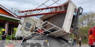 Foto: Se salvaron por un bulto de piedrín en Chontales / TN8