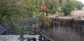 Foto: Rescate de hombre que cayó en un cauce de Managua / TN8