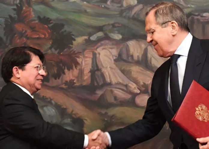 Foto: Canciller ruso, Lavrov y Canciller de Nicaragua, Denis Moncada