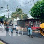 Asfaltan calles de Managua en el sector de Linda Vista/TN8