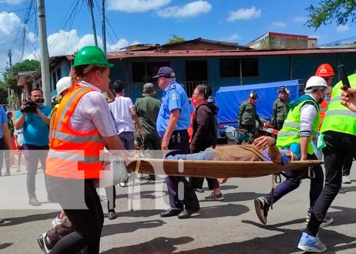Exitoso ejercicio multiamenaza en Distrito I.I de Managua