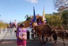 Más de cien familias salen de Masaya al santuario de Jesús del rescate en Rivas Más de cien familias salen de Masaya al santuario de Jesús del rescate en Rivas