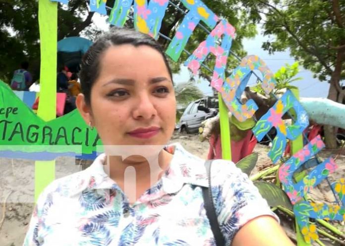Foto: Zona Selfie en la Playa Santa Cruz, Ometepe / TN8