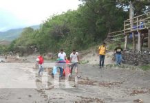 Masiva jornada de limpieza en Playa Santa Cruz, Isla de Ometepe Masiva jornada de limpieza en Playa Santa Cruz, Isla de Ometepe