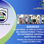Plan para la Circulación Segura de Conductores y Pasajeros de Caponeras 2023 Foto: Plan para la Circulación Segura de Conductores y Pasajeros de Caponeras 2023 /Cortesía