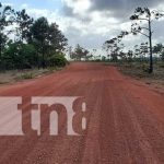 Rehabilitan 15 kms de carreteras con acceso a centros turísticos en Puerto Cabezas Foto: Mejoras de caminos en Puerto Cabezas, Caribe de Nicaragua / TN8