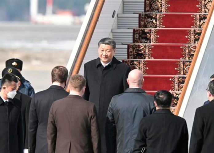 El presidente de China, Xi Jinping, llegó a Moscú como aliado importante de Putin
