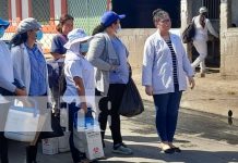 Brigadistas de salud inmunizan a familias del barrio Santa Elena, Managua Brigadistas de salud inmunizan a familias del barrio Santa Elena, Managua