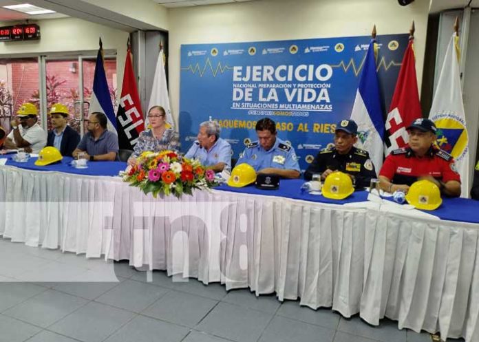 sinap-02 Foto: Conferencia de prensa desde el SINAPRED Nicaragua / TN8