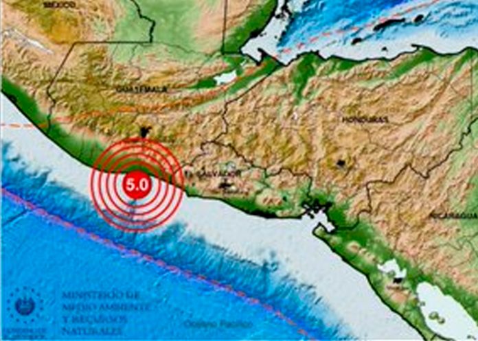 Temblor de magnitud 5.2 sacudió el territorio de Guatemala y El Salvador