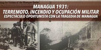 Managua 1931: Terremoto, Incendio y Ocupación Militar