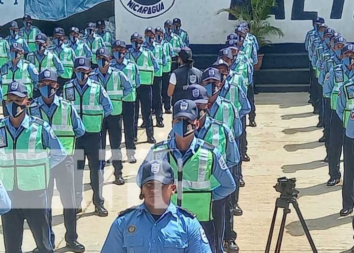Foto: 200 nuevos agentes de Tránsito en Nicaragua / TN8