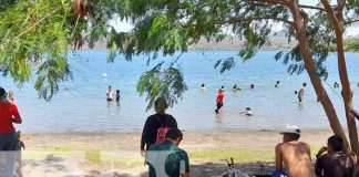 Foto: Ambiente desde la Laguna de Xiloá / TN8