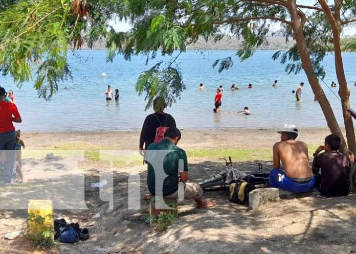 Foto: Ambiente desde la Laguna de Xiloá / TN8