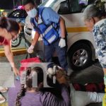 Invasión de carril deja a motociclista fracturada en el Km 8.5 Carretera Sur, Managua Invasión de carril deja a motociclista fracturada en el Km 8.5 Carretera Sur, Managua