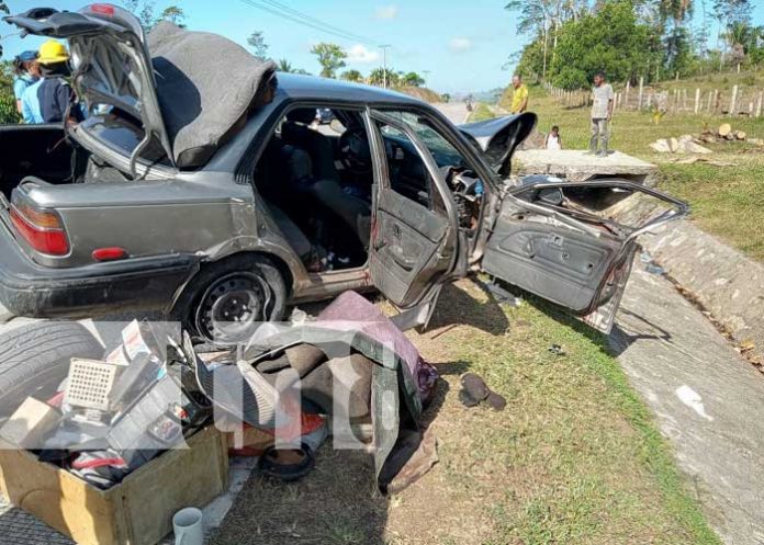 Pasajero perdió piezas dentales en un accidente de tránsito en Bluefields