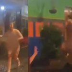 ¡De locos! Pareja de extranjeros corren en “pelotas” en calles de Colombia ¡De locos! Pareja de extranjeros corren en “pelotas” en calles de Colombia