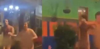 ¡De locos! Pareja de extranjeros corren en “pelotas” en calles de Colombia