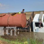 Ayudante de cisterna grabó su propio accidente de tránsito en Malacatoya