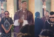 Famoso rapero se disfraza de cura para repartir marihuana en la iglesia Famoso rapero se disfraza de cura para repartir marihuana en la iglesia