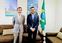 Embajada de Nicaragua en importante encuentro con Encargado de Negocios de Brasil
