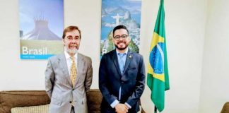 Embajada de Nicaragua en importante encuentro con Encargado de Negocios de Brasil