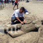 Playa Paso Caballo fue el escenario del concurso departamental de escultura de arena Foto: Playa de Paso Caballo fue el escenario del concurso departamental de escultura de arena / TN8