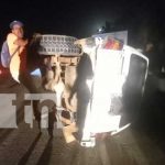 Un vehículo terminó volcado cuando llevaba 10 personas abordo en Kukra Hill Un vehículo terminó volcado cuando llevaba 10 personas abordo en Kukra Hill