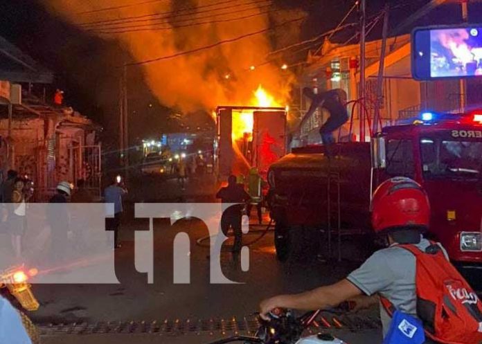 Incendio en un camión en Waslala deja perdidas de más de dos millones de córdobas