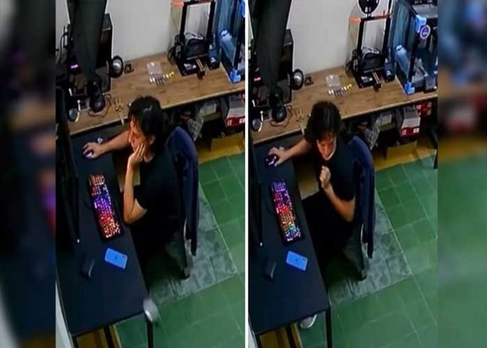 Video: ¡Le asustaron los frijoles! Le dejaron caer una taza y le movieron la silla