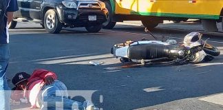 Se tira ALTO y choca a motorizado que viajaba en su preferencia en la Carretera Sur