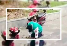 «Como pendejo quedo» un hombre arrodillado 21 horas esperando el perdón de su ex «Como pendejo quedo» un hombre arrodillado 21 horas esperando el perdón de su ex