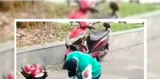 «Como pendejo quedo» un hombre arrodillado 21 horas esperando el perdón de su ex