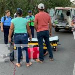 Foto: Motociclista resulta con fracturas tras impactar con un cabezal en Quinama, Chontales / TN8