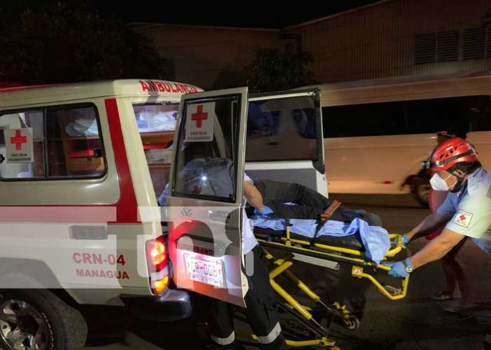 Accidente de tránsito deja a un hombre gravemente lesionado en Managua